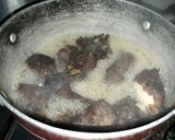 A picture of step 1 of Oha soup.