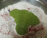 A picture of step 2 of Matar poori.