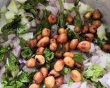 A picture of step 1 of Mint salad.