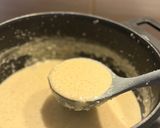 A picture of step 3 of Payesh (kheer).