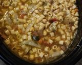 A picture of step 6 of Chickpea & Veggie Soup with Ditalini.