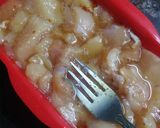 A picture of step 3 of Saucy red pasta.