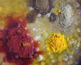A picture of step 3 of Jain Ragda Pattice.