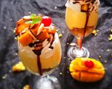 A picture of step 4 of Eggless Mango Mousse Dessert.