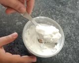 A picture of step 1 of Mayo mint dip.