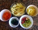 Foto del paso 1 de la receta: Penne rigatti con vegetales al wok. #paraprincipiantes