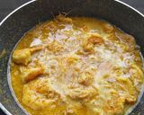 A picture of step 6 of Machher Jhaal / Fish in Mustard curry.