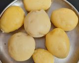 A picture of step 1 of Aloo toast sandwich.