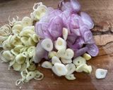 รูปขั้นตอนการทำที่ 2 ของ ลาบเห็ด-มะระขี้นกย่าง🧄🌿🫚🌶️🍄