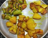 A picture of step 1 of Kumro Potoler Chokka (Bengali Style veg sabzi).