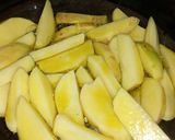 A picture of step 2 of Flat beans and potatoes with chapati.