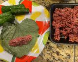 A picture of step 1 of Beef Wrapped in Betel Leaves.