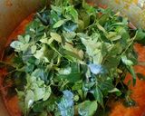 A picture of step 5 of Pumpkin soup with moringa (zogale).