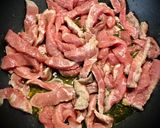 Foto del paso 1 de la receta Cena china: Ternera con setas y bambú & Pan chino