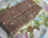 A picture of step 8 of Chocolate burfi.