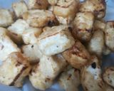 A picture of step 2 of Chilli Paneer.