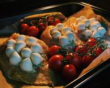 A picture of step 4 of Chicken stuffed with spinach and mozzarella 🤍.
