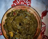 A picture of step 5 of Gongura chutney.