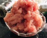 A picture of step 4 of Homemade Ground Chicken (with a knife).