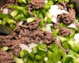 A picture of step 2 of Beef and Bean Burritos.