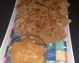 A picture of step 3 of Gobhi filled Parathay.