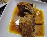 A picture of step 22 of Persian dill and fava beans rice with lamb shank (baghali polow BA mahichey).