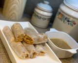 A picture of step 6 of Chicken Bihari roll👌🏻.
