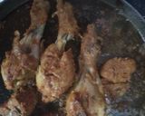 A picture of step 2 of Tandoori chicken (without oven).