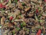 فطر ولحمة على طريقتي