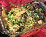 A picture of step 9 of Behari Style Bengan Aloo.