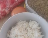 Foto langkah ke 1 dari resep Rice Beef Garlic Rosemary.