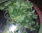 A picture of step 1 of Methi muthiyas.