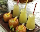 صورة لخطوة 5 من وصفة بسبوسة بنكهة الليمون و كريمة البرتقال 🍋🍊