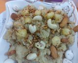 A picture of step 4 of Jaggery semolina makhany ka halwa.