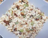 A picture of step 4 of Macaroni cream fruit chaat.