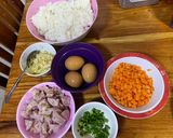 รูปขั้นตอนการทำที่ 1 ของ ข้าวผัดแหนม
