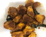 A picture of step 3 of Crispy Taro fry / cheppakizhangu fry.