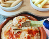 Foto del paso 4 de la receta: Hummus de garbanzos con pulled pork y setas