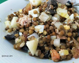 Foto del paso 8 de la receta: Ensalada de lentejas con atún y huevo