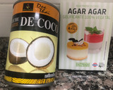 Foto del paso 1 de la receta: Panna cotta de coco y lima con piña glaseada