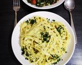 صورة لخطوة 10 من وصفة سباجيتي بالصوص الابيض Spaghetti white sauce 🇮🇹