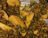 A picture of step 1 of Aloo Methi stuffed parantha.