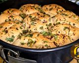 A picture of step 7 of No Egg No Maida Pure Veg Cheesy Garlic Bun And Swirl From Scratch Two Design One Dough.