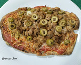Foto del paso 6 de la receta: Pan naan estilo pizza con cebolla y atún en airfryer