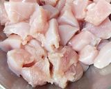 A picture of step 1 of Chicken Manchurian.