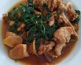 Foto langkah ke 4 dari resep Three cup chicken/san pei ci halal no arak.