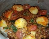 A picture of step 4 of Chanay aloo ki biryani.