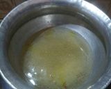 A picture of step 5 of Mawa Gulab Jamun from left over ghee residue.
