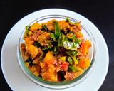A picture of step 2 of Poi Chhencheda (veg) from Odisha.
