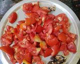 A picture of step 2 of Tomato Garlic Pickle.